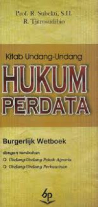 Image of Kitab Undang-undang Hukum Perdata